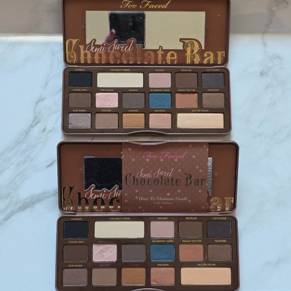 2 x Too Faced SEMI SWEET CHOCOLATE BAR Palette